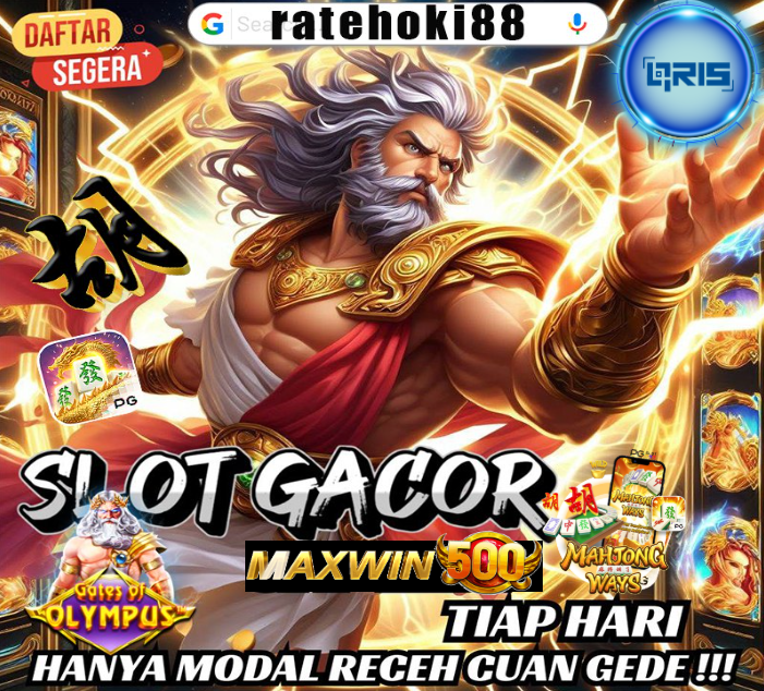 Slot Qris Gacor Hari Ini: Situs Resmi Ratehoki88 Maxwin & Megawin Terbaru!